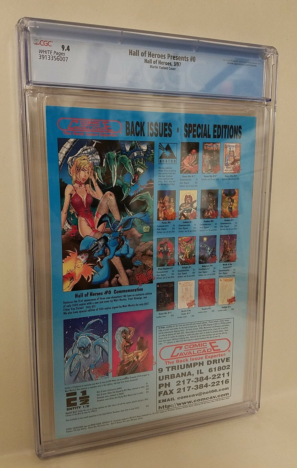 Hall Of Heroes Presents #0 (1997) Martin Variant Comic CCG 9.4 1st Salamanddroid