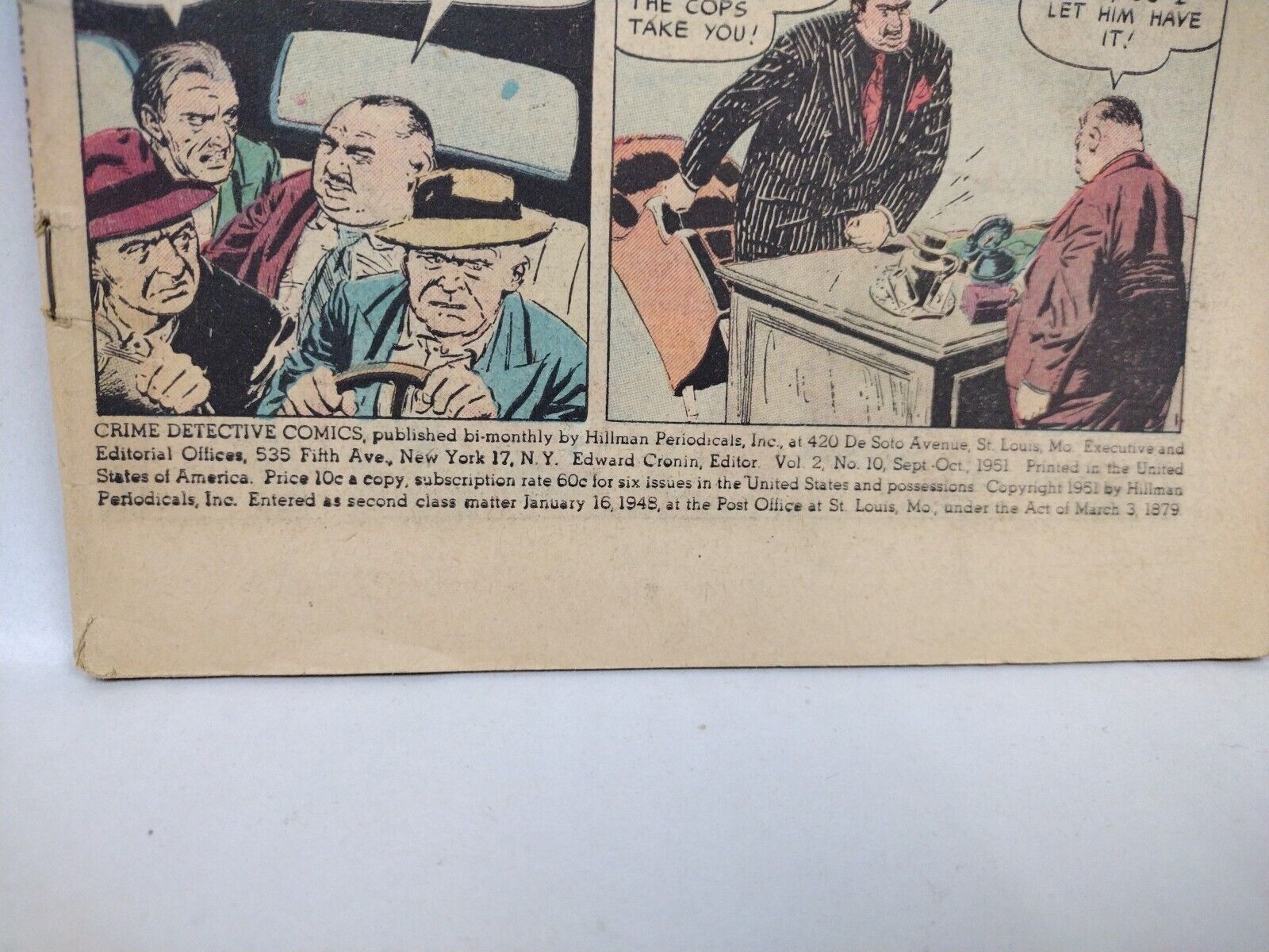 Coveress Golden Age Crime Comic Detective Headline Justice Traps The Guilty 