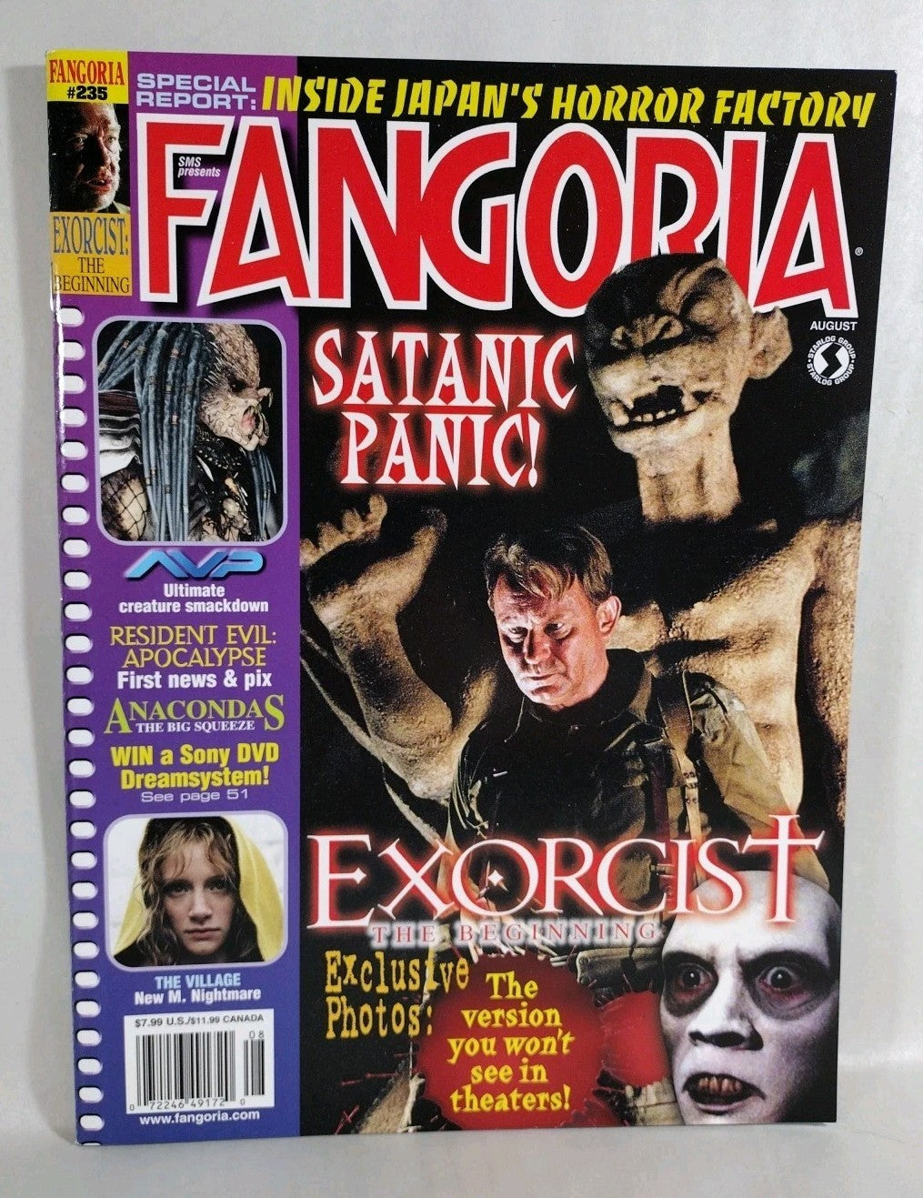 FANGORIA Magazine #235 (2004) Exorcist Beginning Resident Evil Apocalypse NM