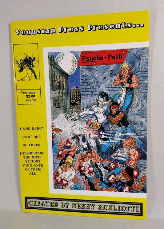 Psycho-Path #1 (1990) Silver Wolf Venusian Press 1st Appearance Gugliotti VF-NM