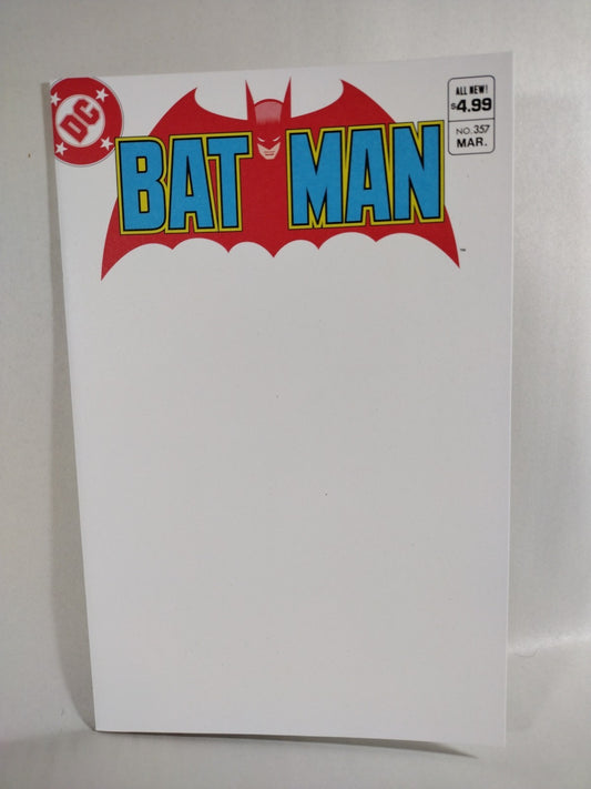 BATMAN #357 Facsimile (2023) DC Comic Blank Sketch Cover C Variant NM