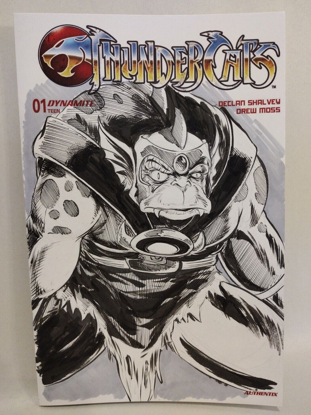 Thundercats #1 (2024) Dynamite Sketch Cover Comic W Original DCastr Slithe Art