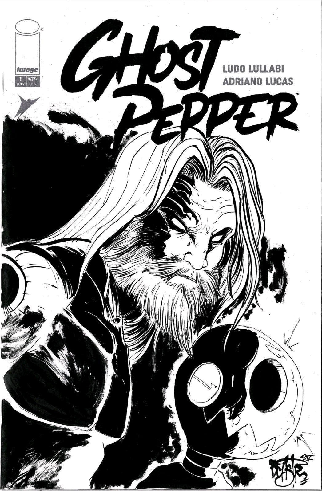Ghost Pepper 1 (2025) Image Comic Sketch Cover Variant W Original Dave Castr Art