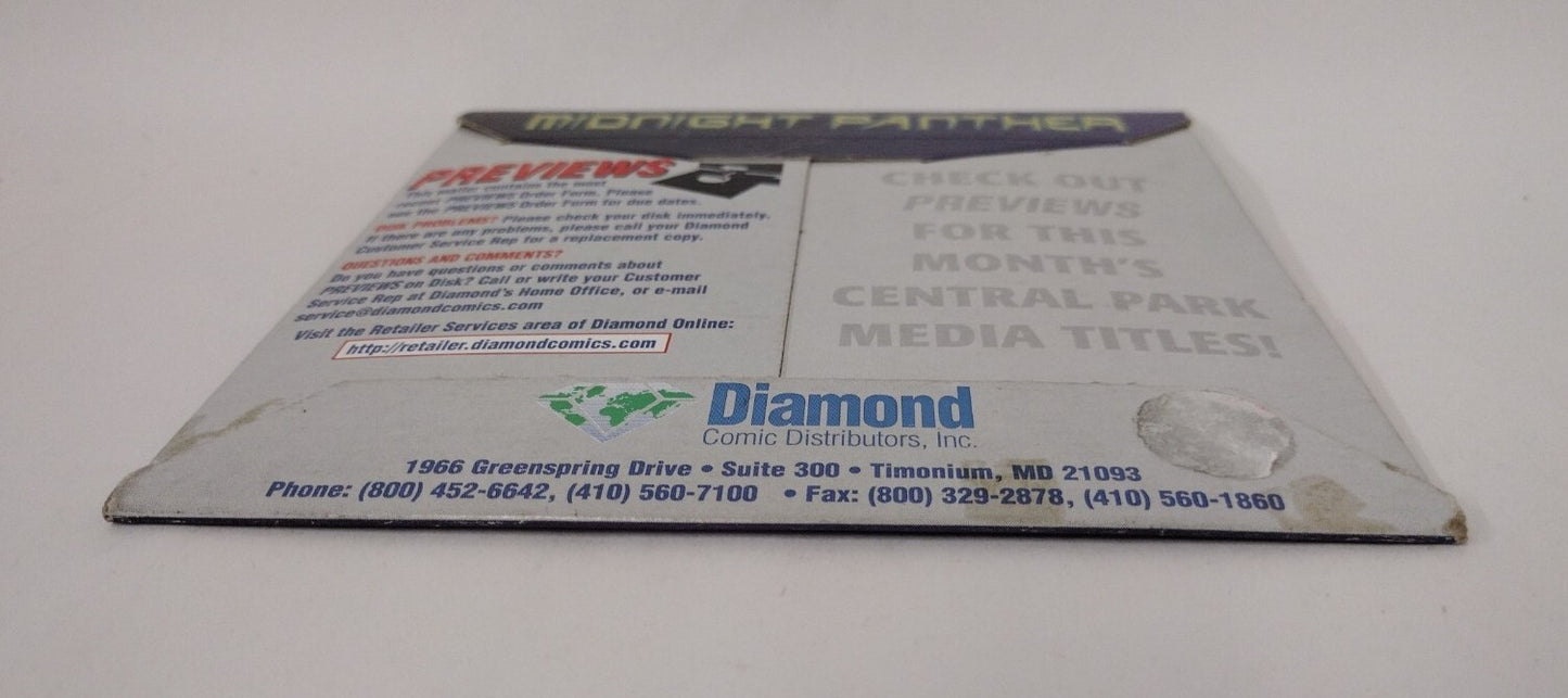 Midnight Panther (1998) Rare Diamond Comics Floppy Disk