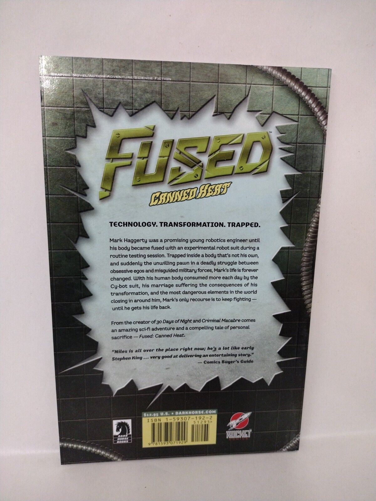 Fused (2004) Dark Horse TPB Set Think Like A Machine & Canned Heat Steve Niles