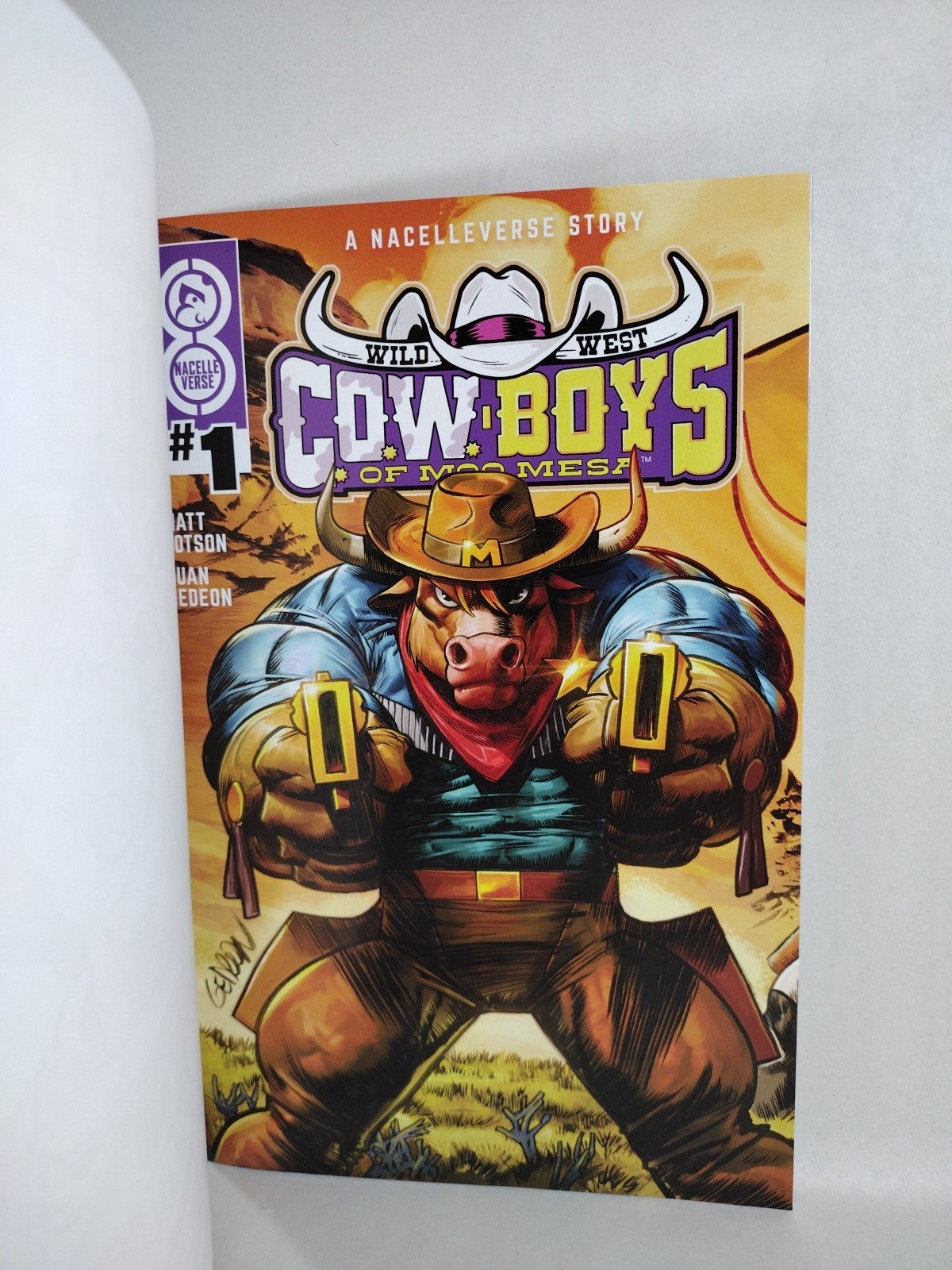 Cowboys Of Moo Mesa #1 (2025) Nacelle Comic Sketch Cover W Original DCastr Art