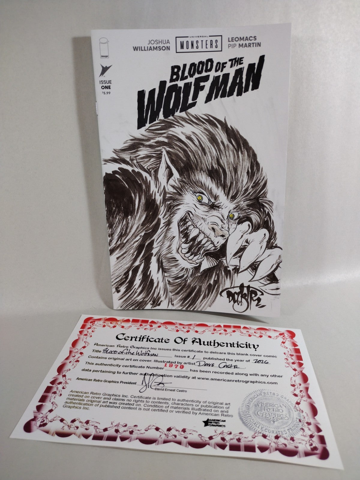 Blood Of The Wolfman #1 Image Comic 2026 Sketch Cover Var W Original DCastr Art