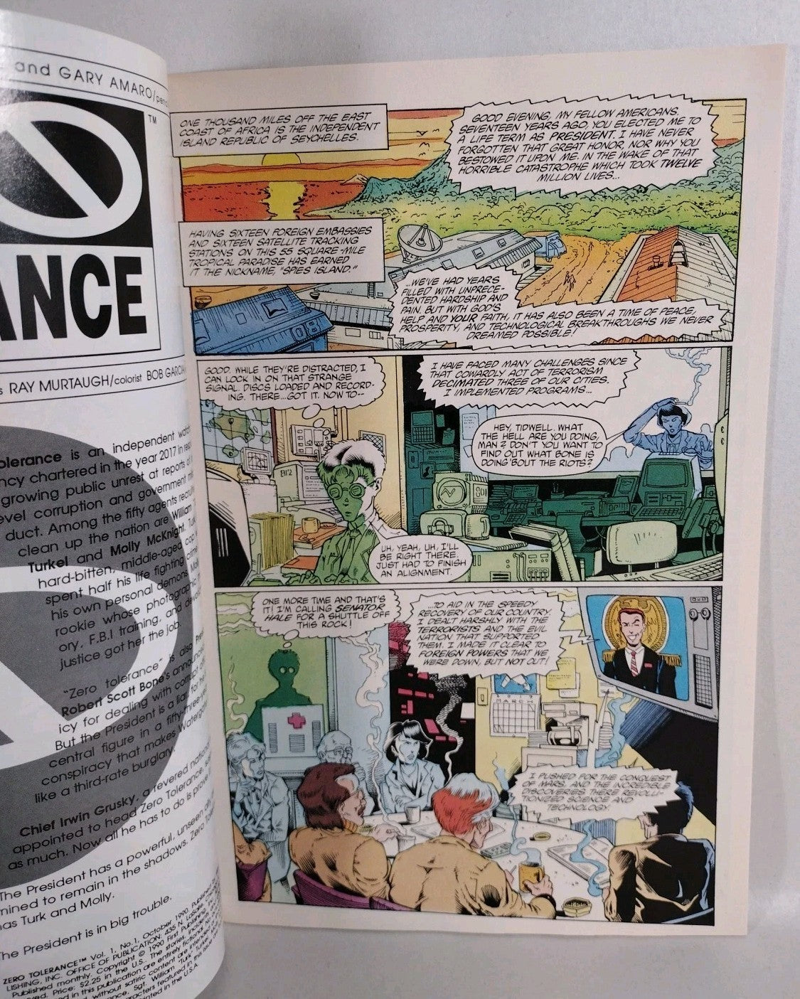 Zero Tolerance 1990 Complete First Comic Series 1 2 3 4 Tim Vigil David Barbour