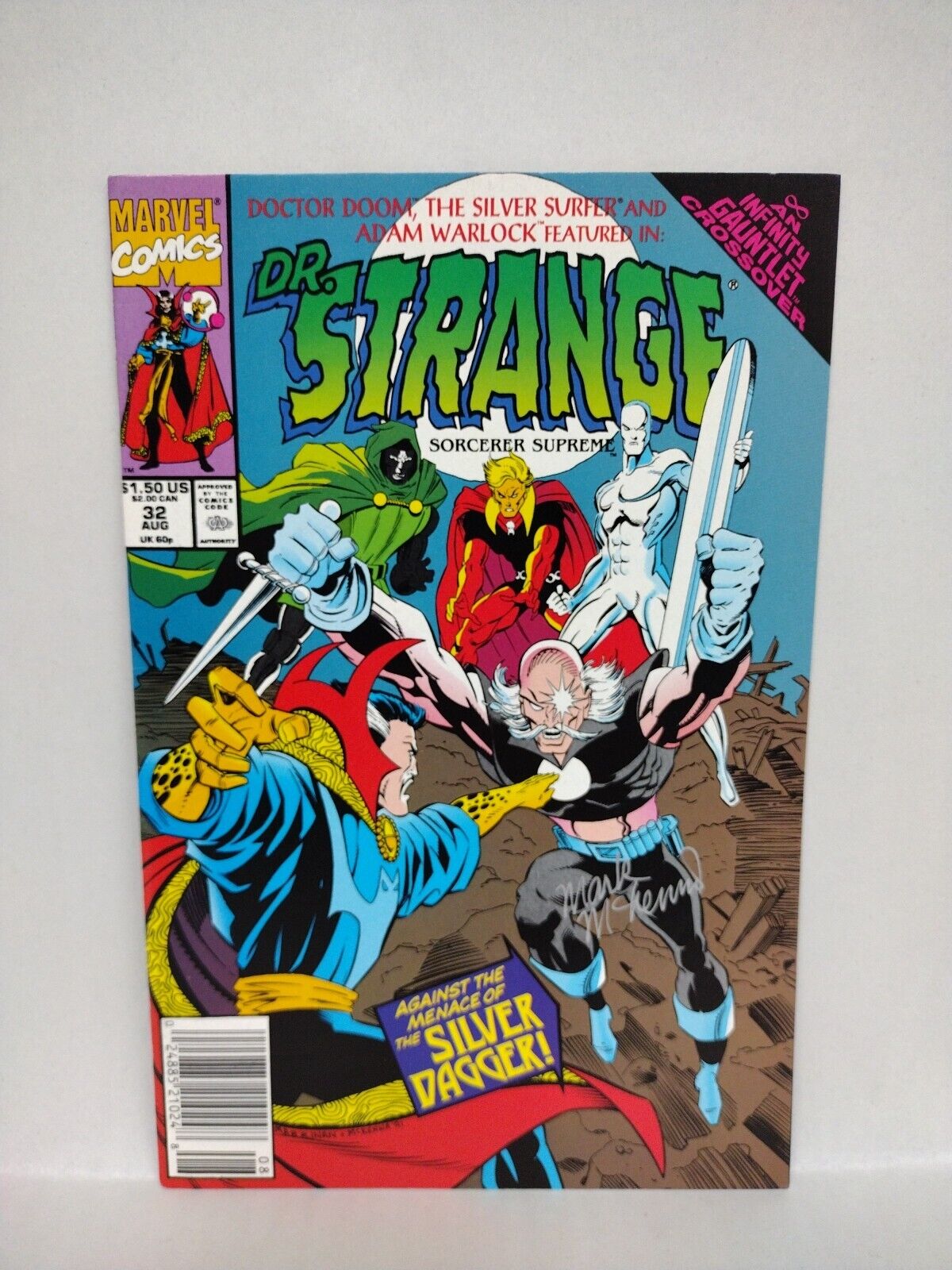 Doctor Strange #32 33 (1991) Marvel Comic Signed By Mark McKenna W COA