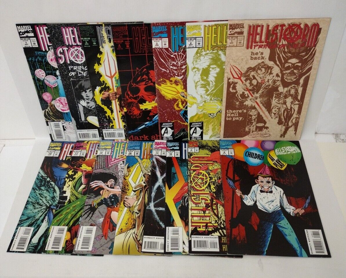 Hellstorm (1993) Marvel Comic Lot Of 15 #1-13 17 19 Nieves Bair Kaminski Gross