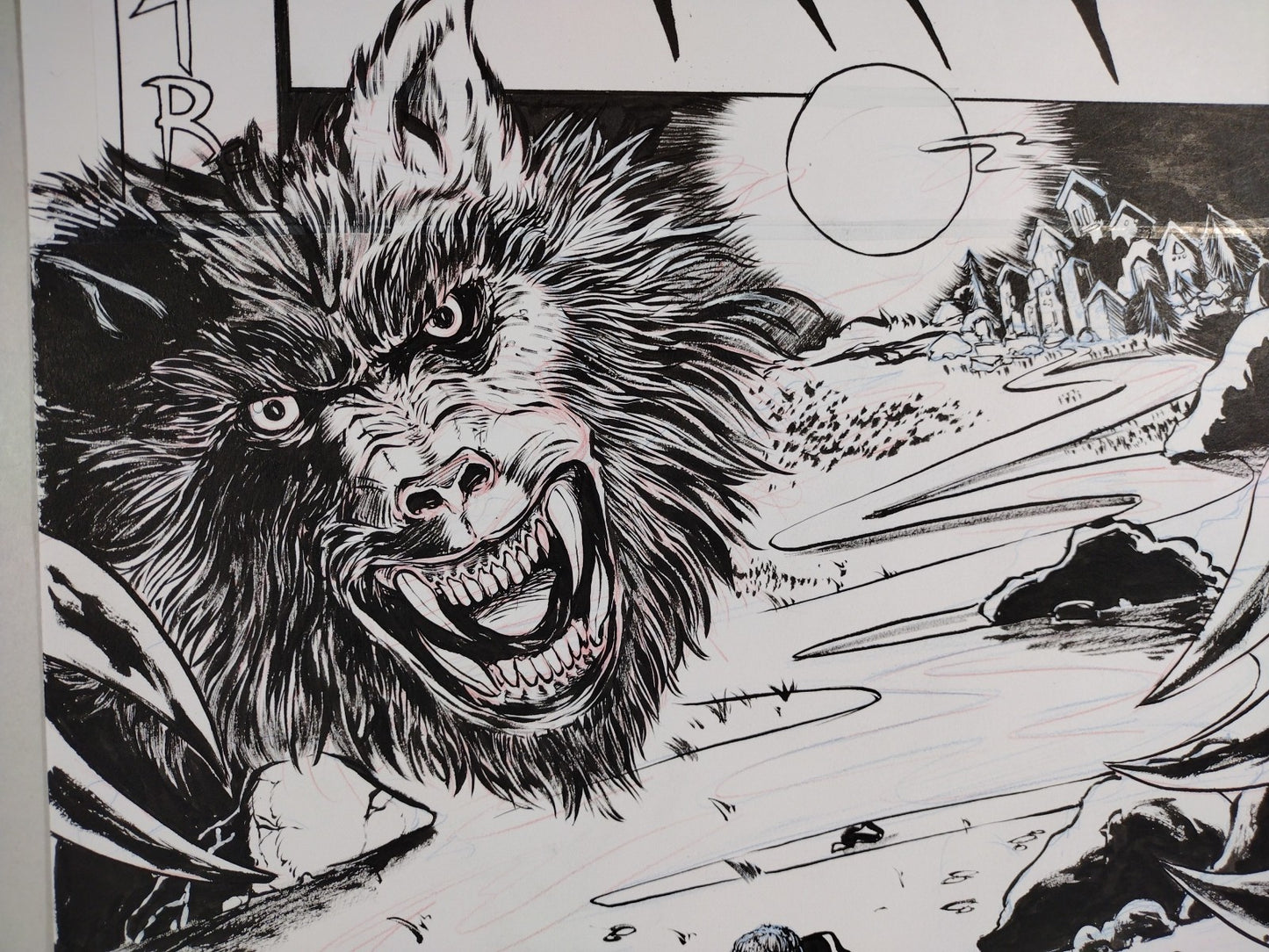 American Werewolf In London #1 (2025) Faux Comic Cover Original + Color DCastr