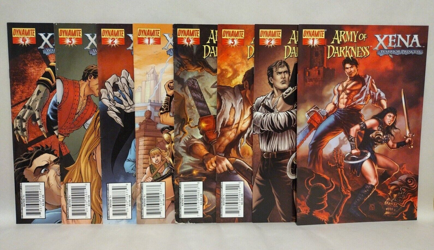 Army Of Darknes / Xena (2008) Vol 1 & 2 Complete Dynamite Comic Sets 1 2 3 4