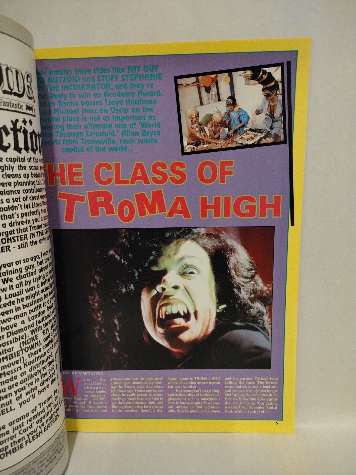 The Dark Side Magazine #19 (1992) Troma Issue Naked Lunch Evil Dead III Horror