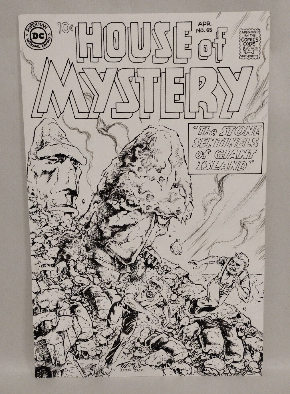 House Of Mystery 85 Tim Tyler Original Cover Recreation Art 11 X 17 Kirby Homage