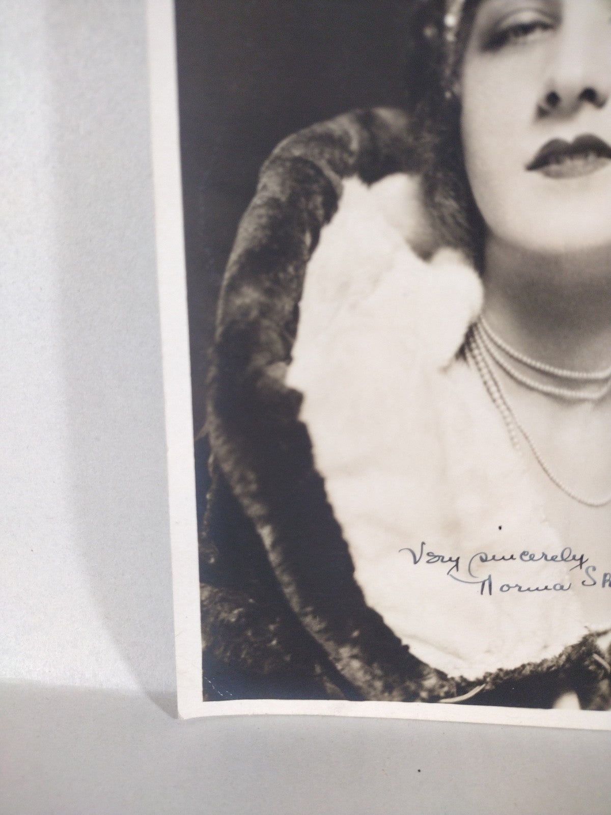 Norma Shearer Silver Screen Actress 6 X 9" Sepia Photo Signed W JSA COA