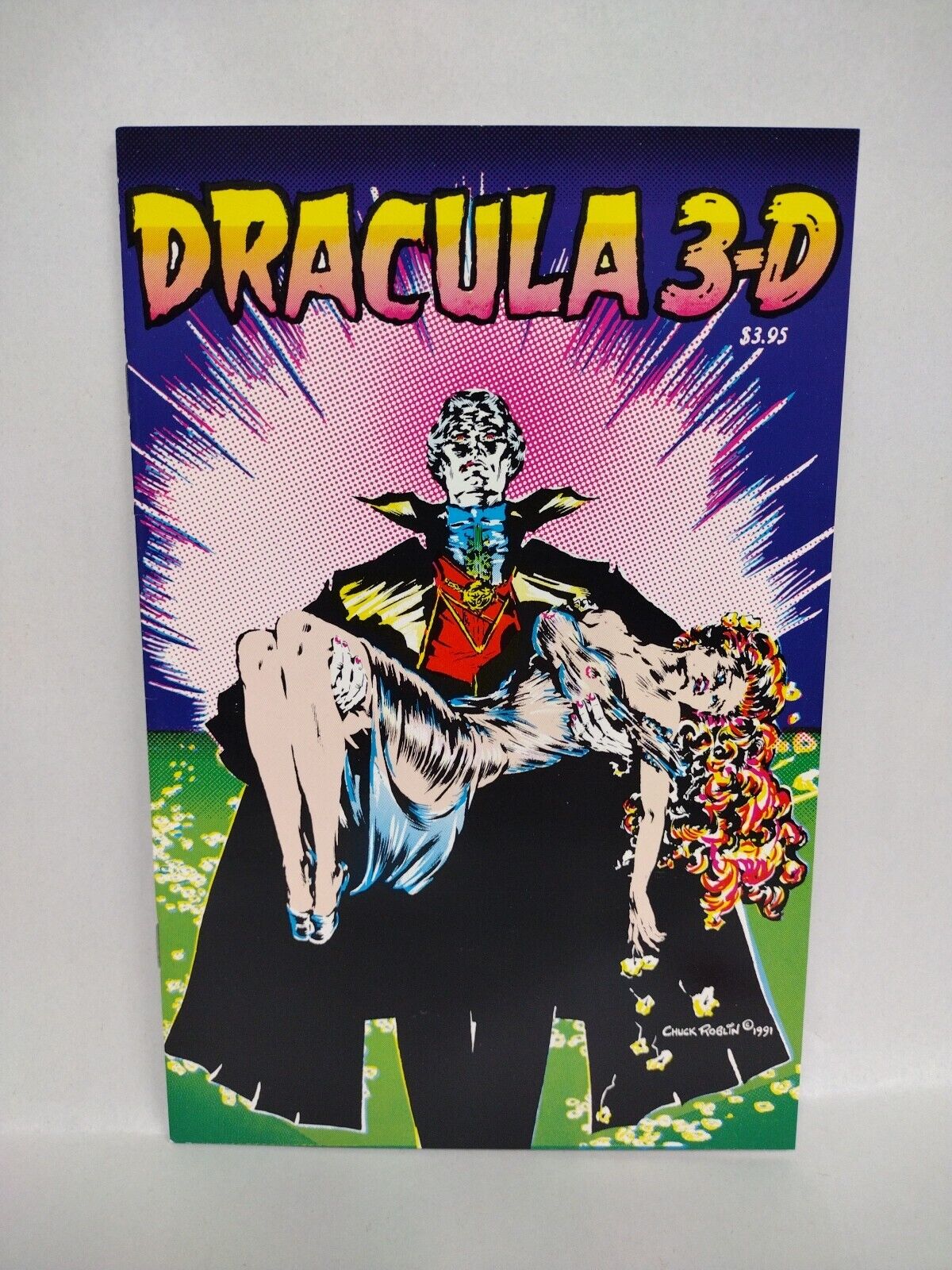 DRACULA 3-D COMIX #1 (1992) TRUE 1st by Ray ZONE & Chuck ROBLIN Glasses Included