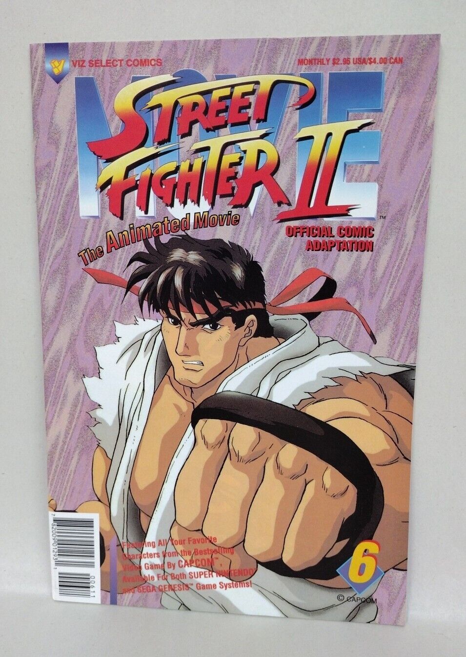 Street Fighter 2 Animated Movie (1994) Viz Comic Lot Set #1 2 4 6 VF-NM