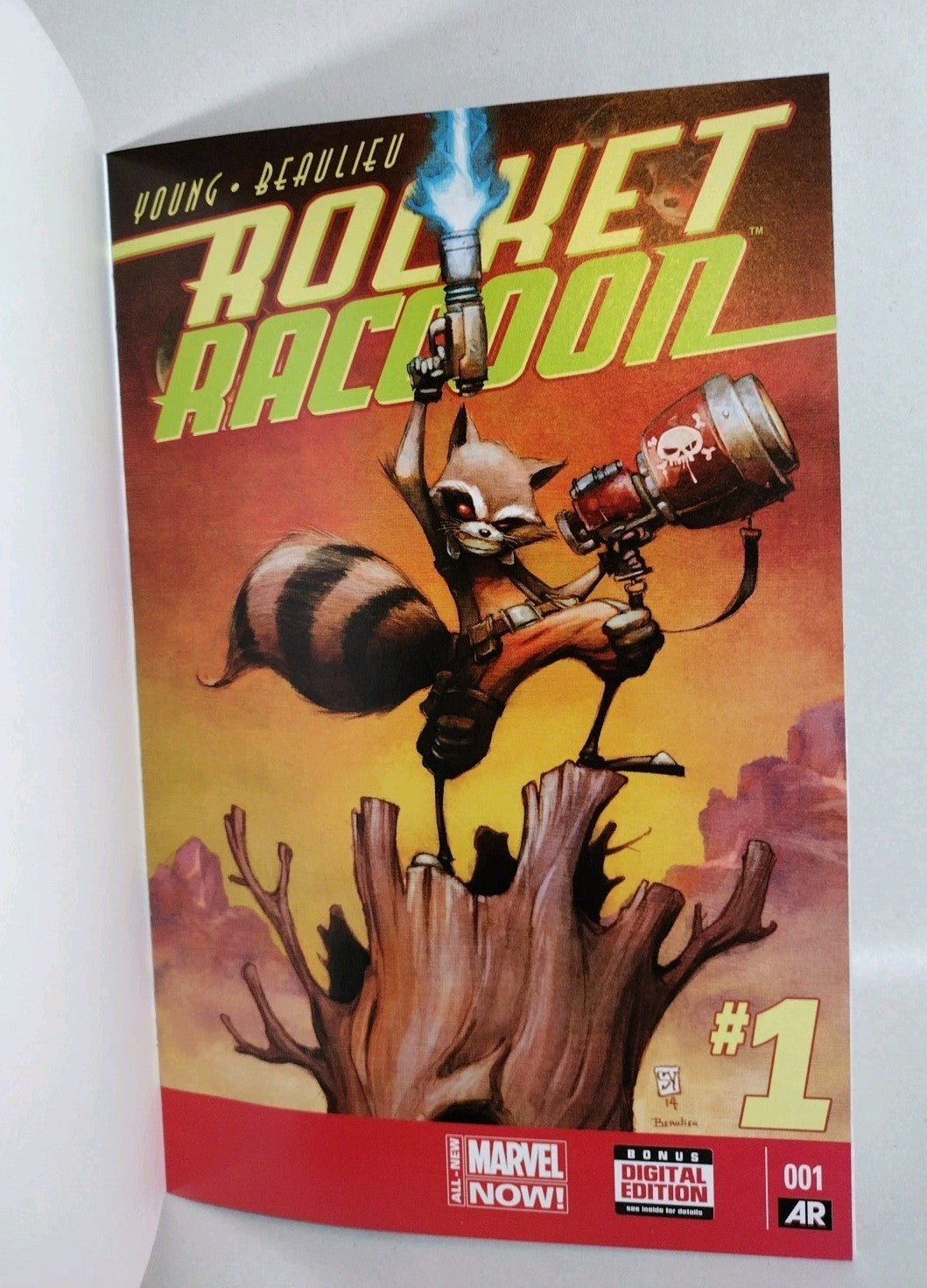 Rocket Raccoon #1 (2014) Marvel Blank Sketch Cover Comic Variant VF