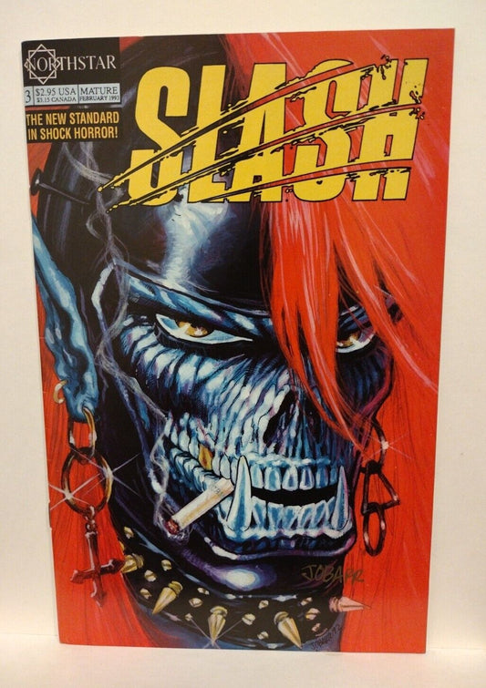 Slash #3 (1993) Northstar Horror Comic Signed James O'Barr Zeitgeist Cover