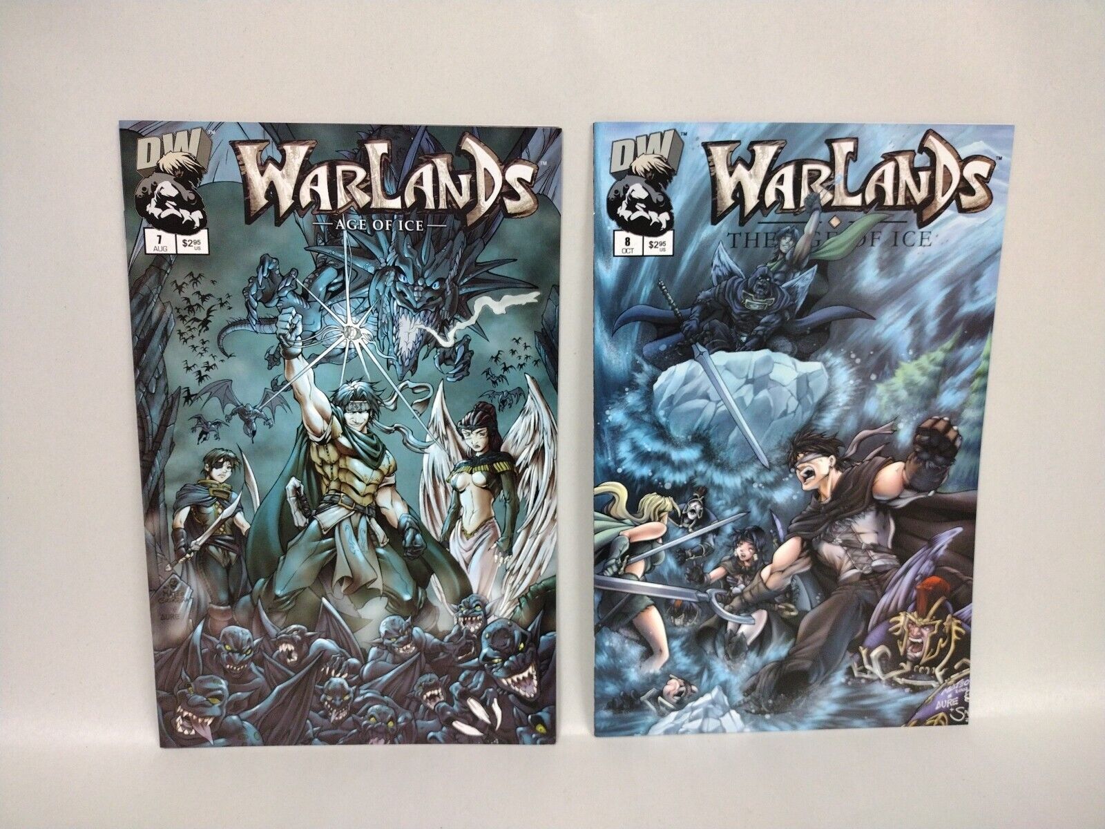 Warlands: Age of Ice (2001) Complete Image DW Comic Lot Set Pat Lee #1-9 1/2 0