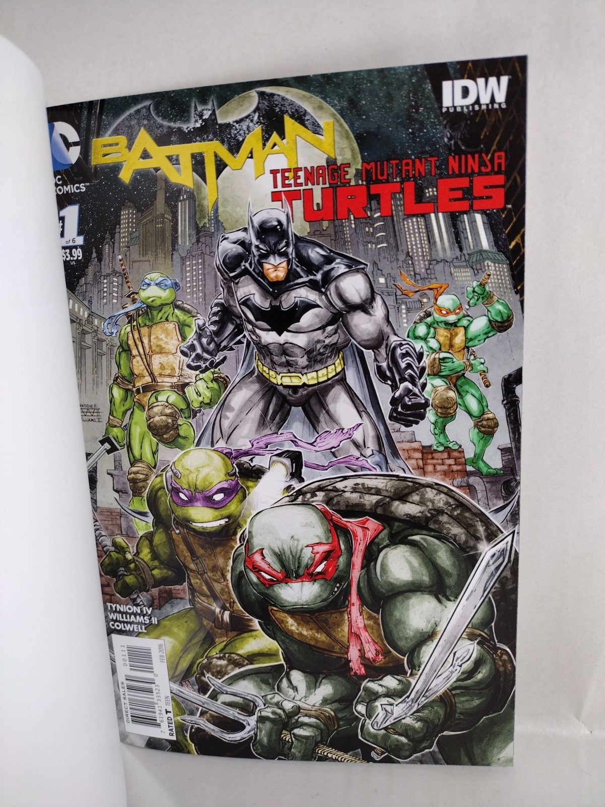 Batman TMNT #1 (2016) IDW DC Blank Sketch Cover Variant Comic