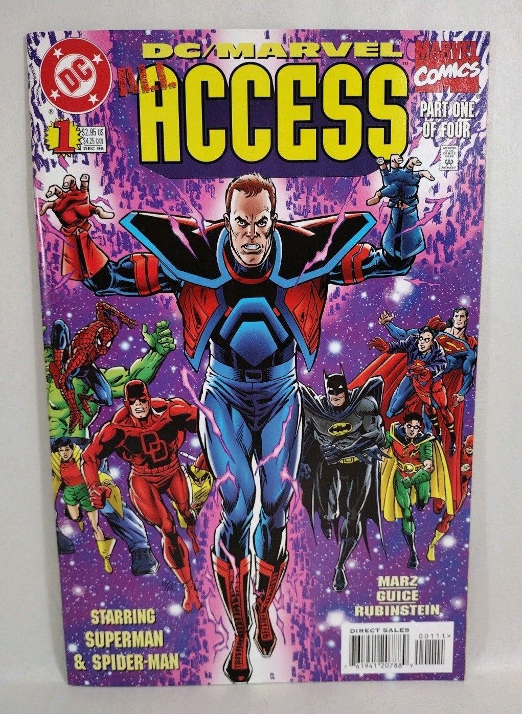 DC Marvel All Access (1996) Comic Miniseries #1 2 3 + Unlimited Access #1 (1997)