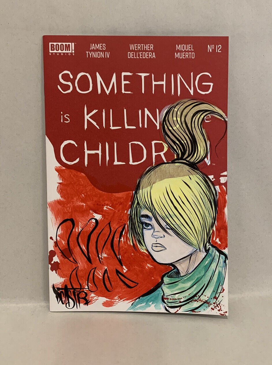 SOMETHING IS KILLING THE CHILDREN #12 Blank Variant Cover Comic W Original Art