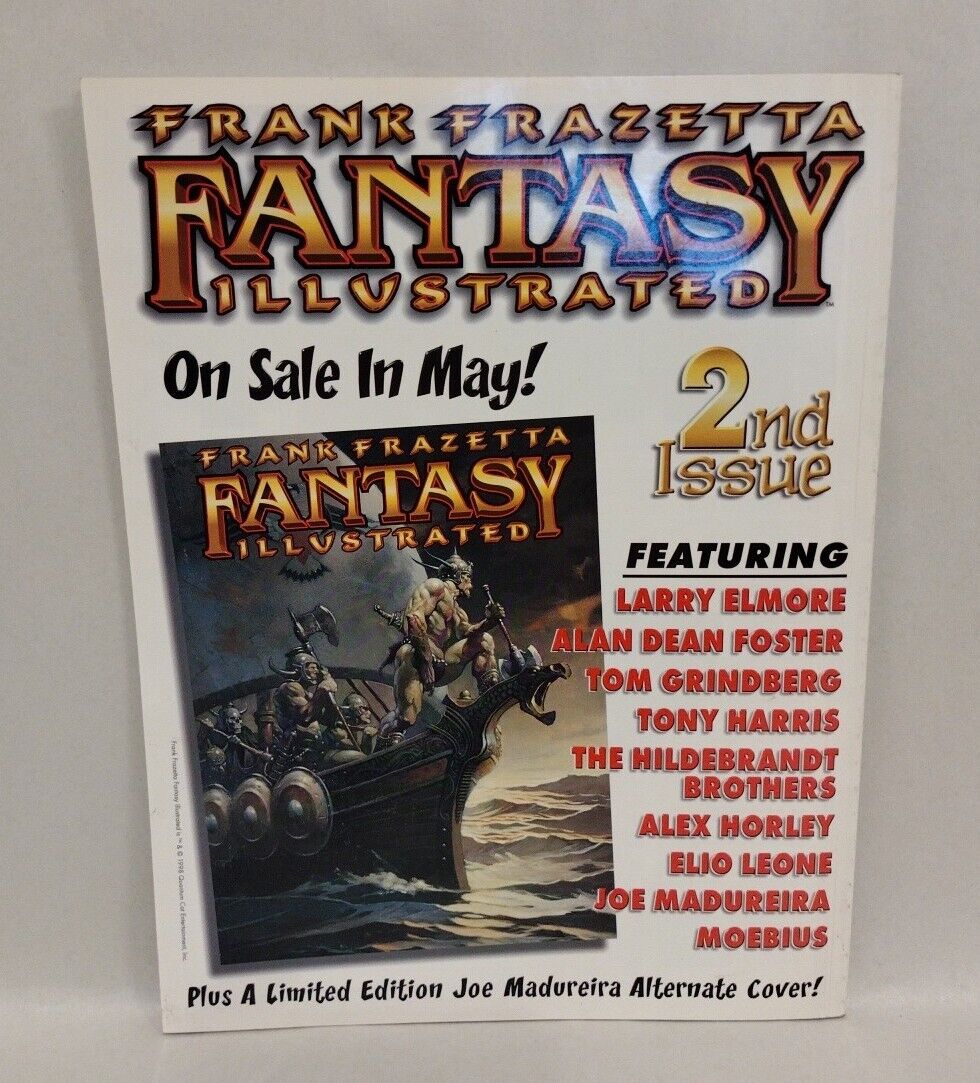 FRANK FRAZETTA FANTASY ILLUSTRATED Comic Magazine (1998) #1 3 4 5 6 