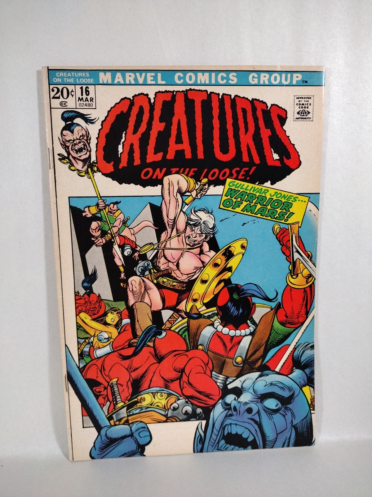 Creatures On The Loose (1971) Marvel Comic Lot #16 18 19 20 21 Warrior Of Mars