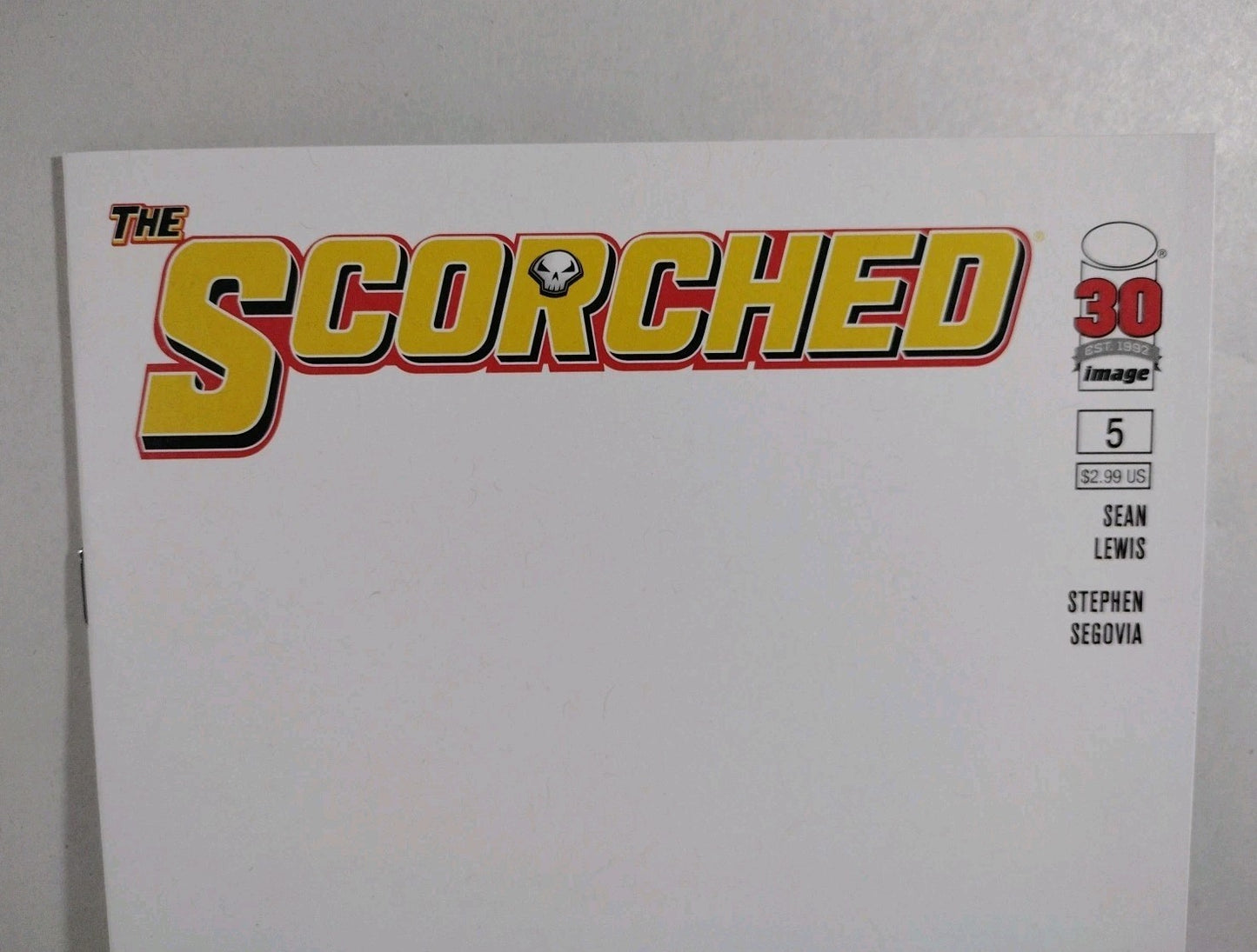 Scorched #5 (2022) Image Comic Blank Sketch Variant Cover Spawn Universe NM