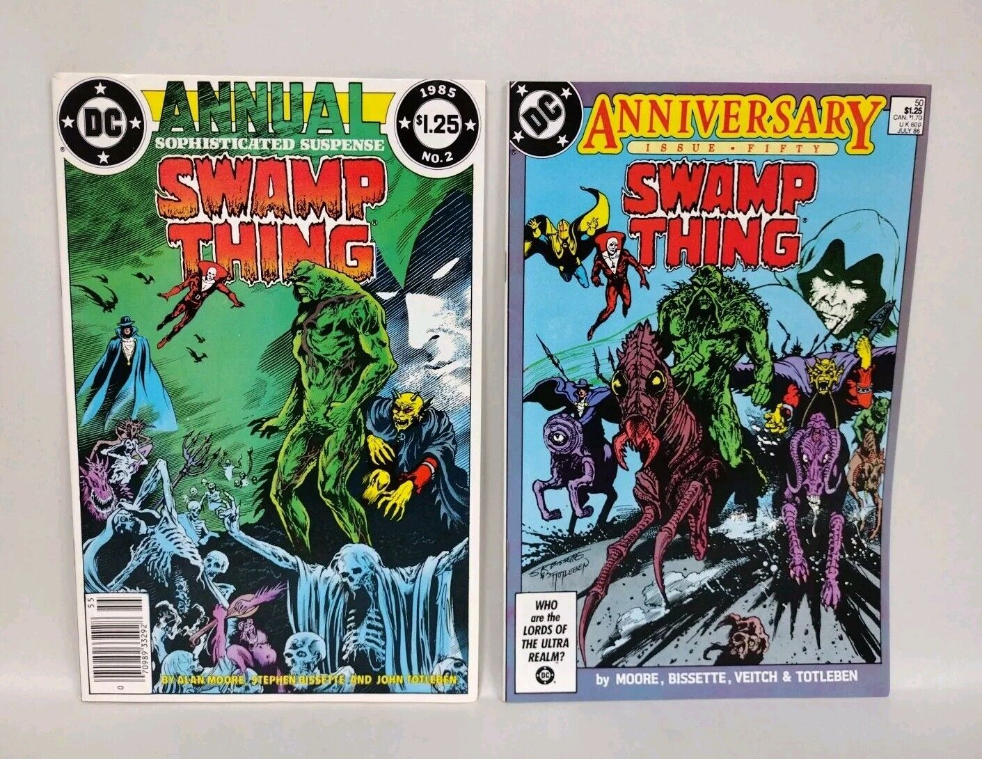 Swamp Thing (1985) Annual #2 & 50 1st Appearance Justice League Dark Alan Moore 