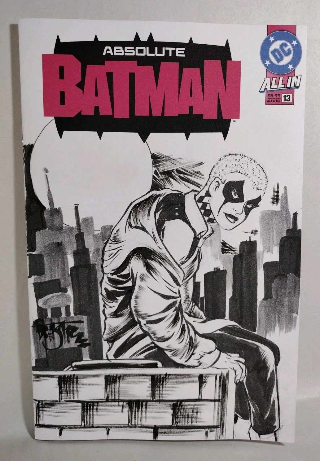 Absolute Batman 13 (2025) DC Comic Sketch Variant Cvr W Original Dave Castr Art