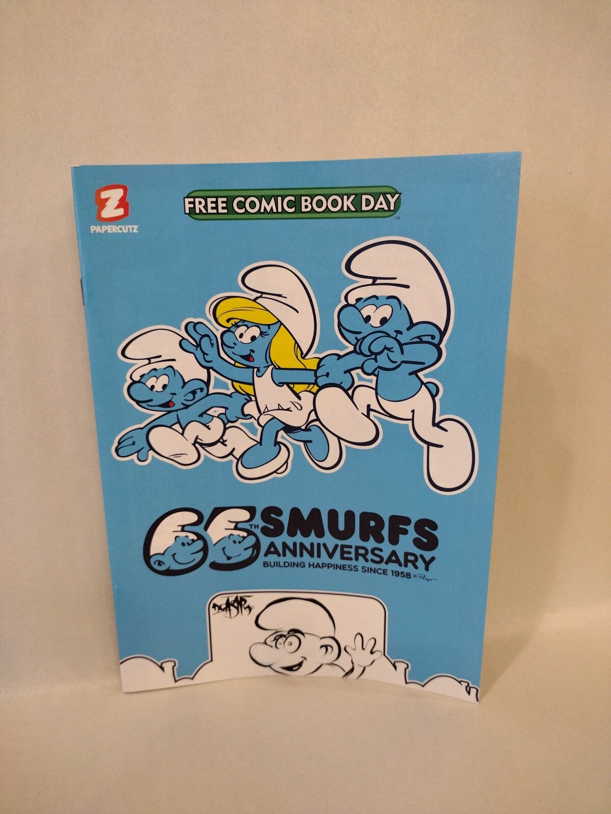 SMURFS 65th Anniversary FREE COMIC BOOK DAY FCBD 2023 w Original DCastr Drawing