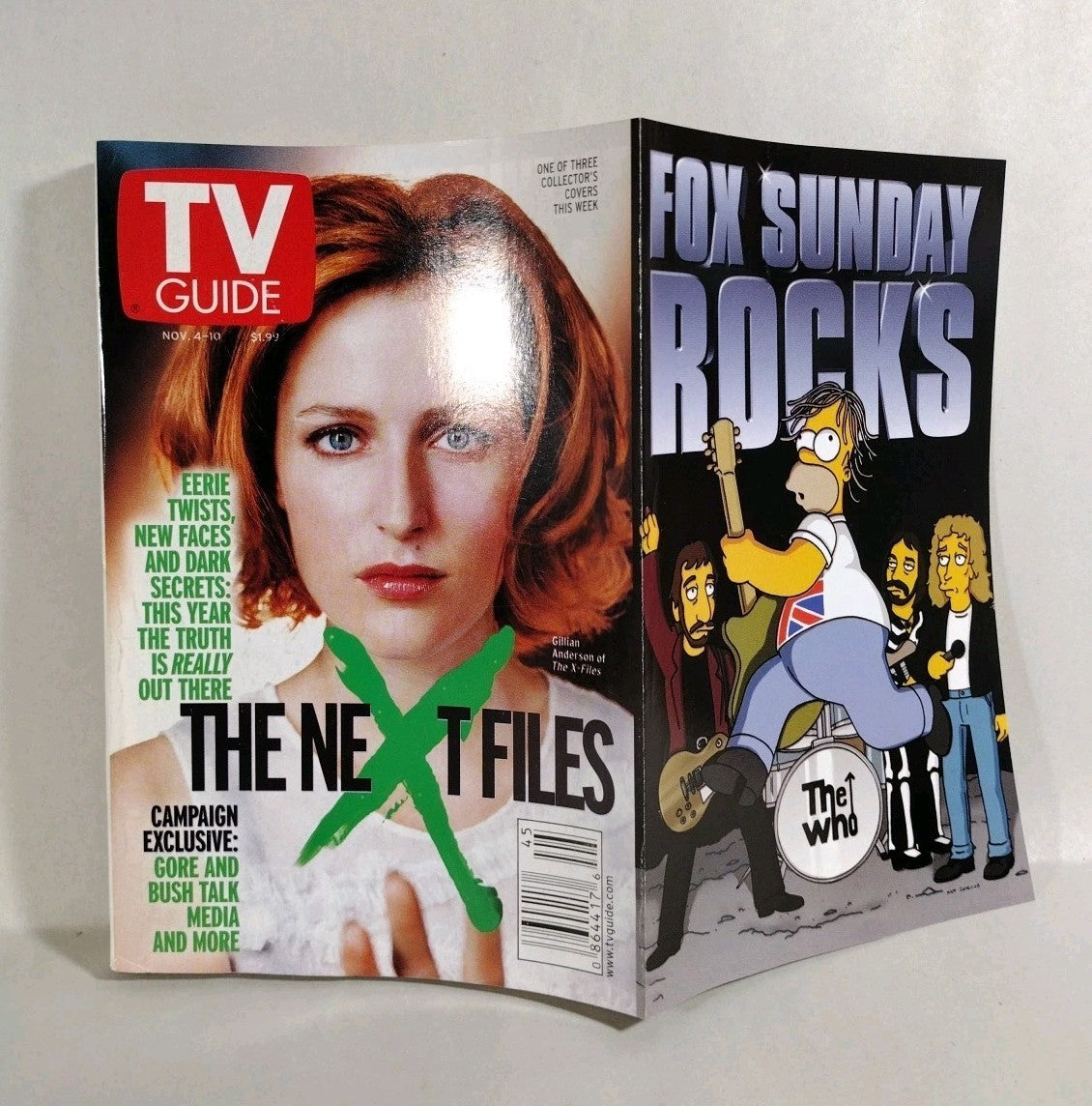 3 TV Guides Variant  X-Files Covers Nov 4th 2000 Gillian Anderson David Duchovny