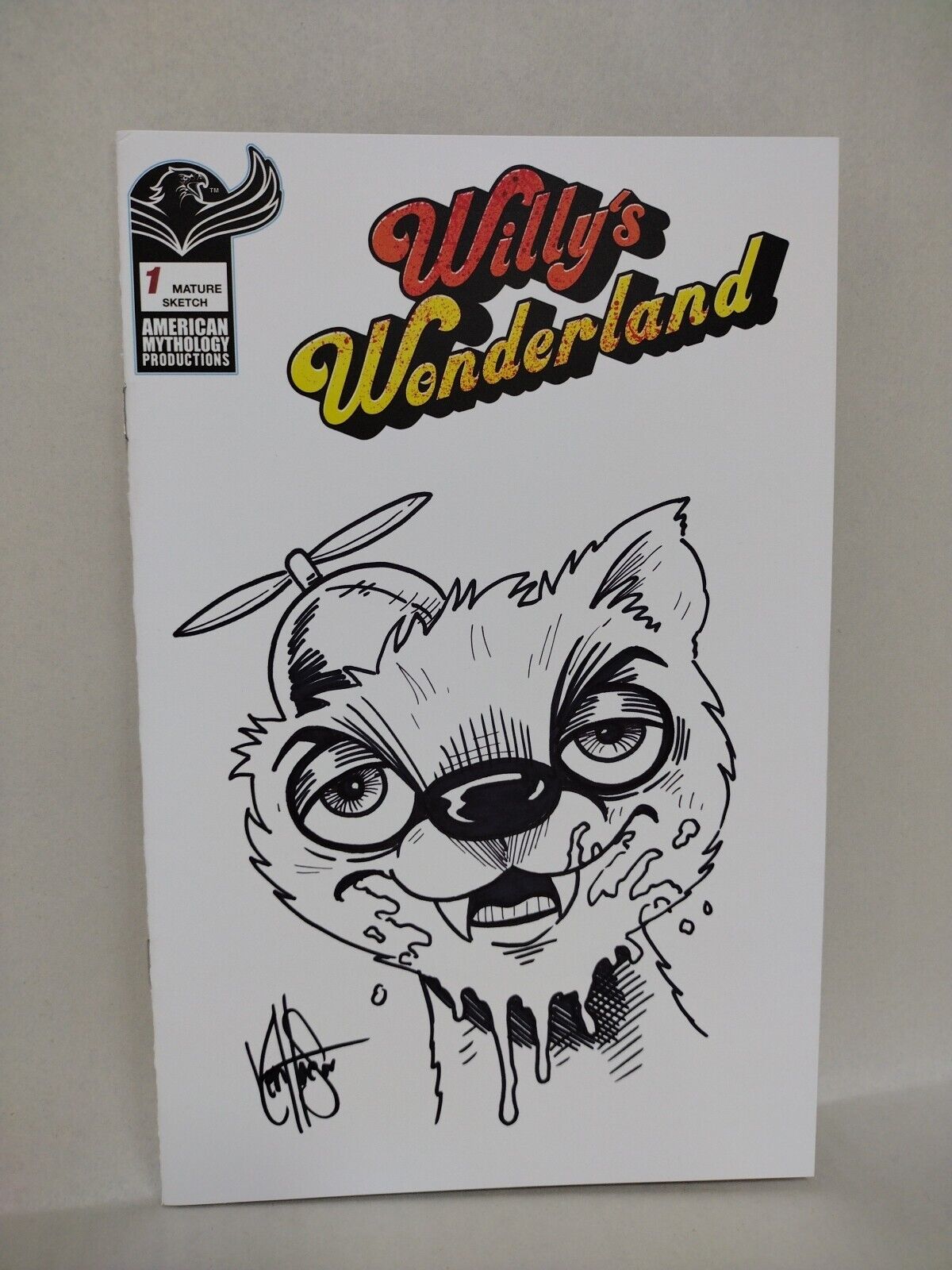 Willy's Wonderland #1 (2021) AM Blank Cover Comic Var W Original Ken Haeser Art