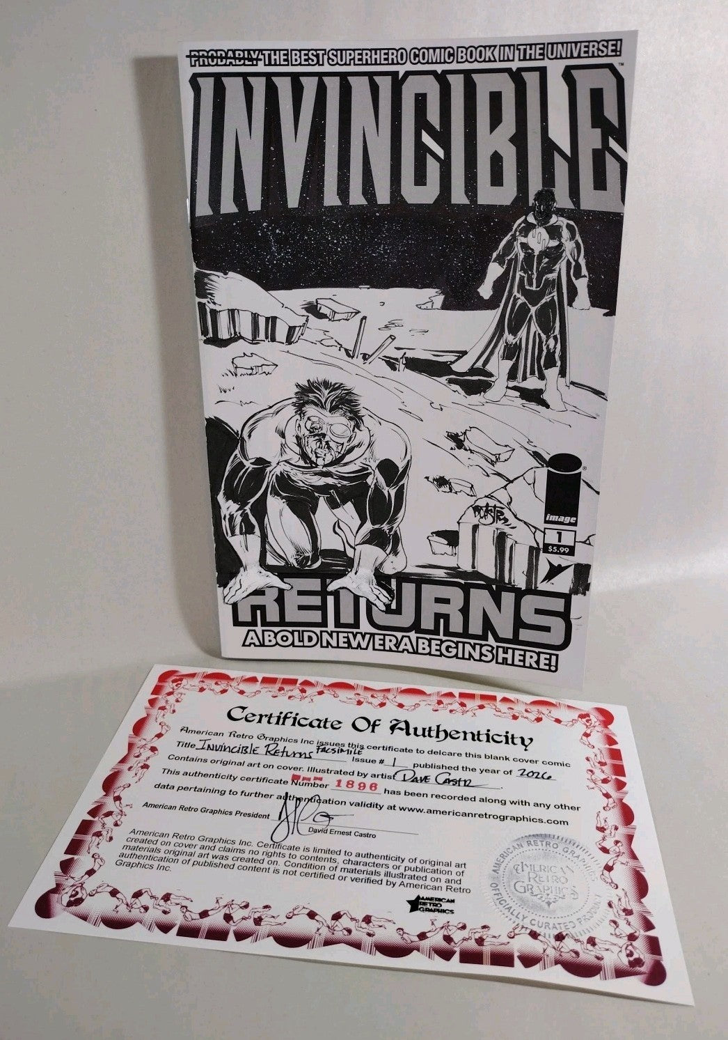 Invincible Returns #1 (2026) Image Sketch Cover Variant W Original DCastr Art