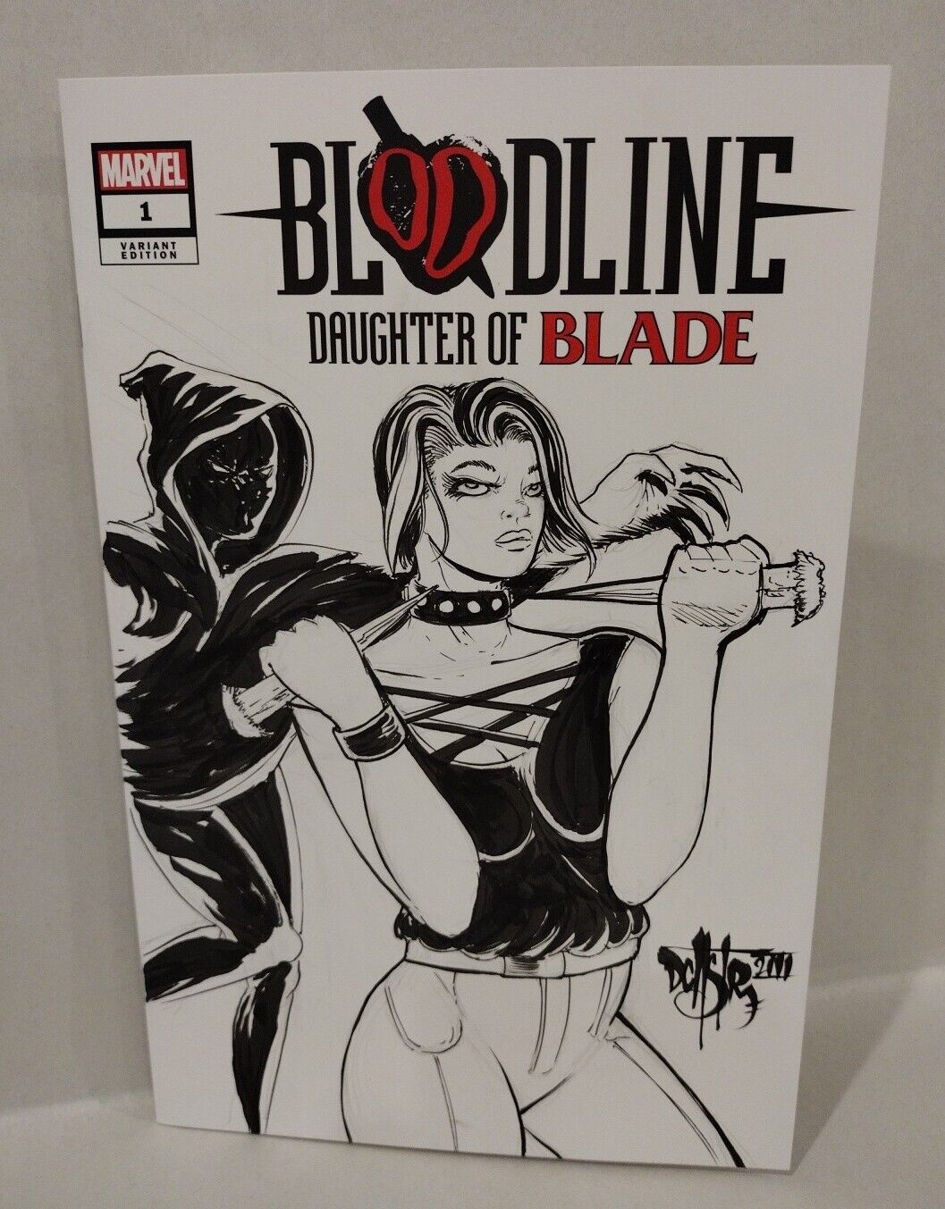 Bloodline Daughter Of Blade 1 (2023) Marvel Blank Variant Comic w Original Art