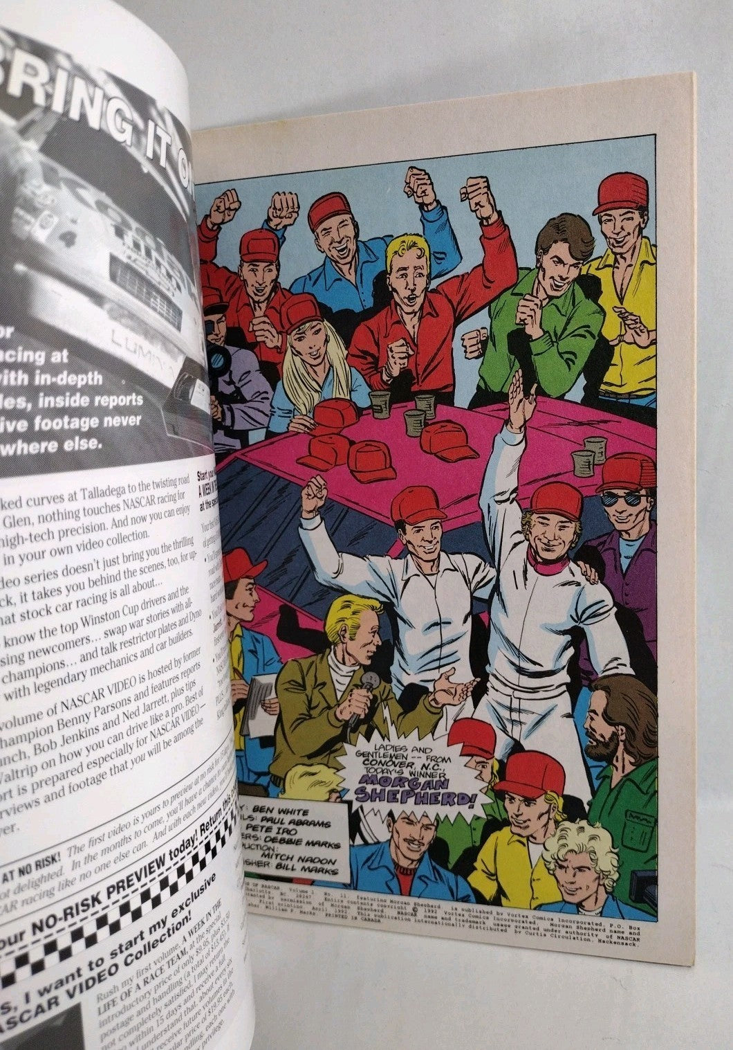 Legends of NASCAR (1992) Vortex Comic #'d Hologram Lot Issues 11 12 13