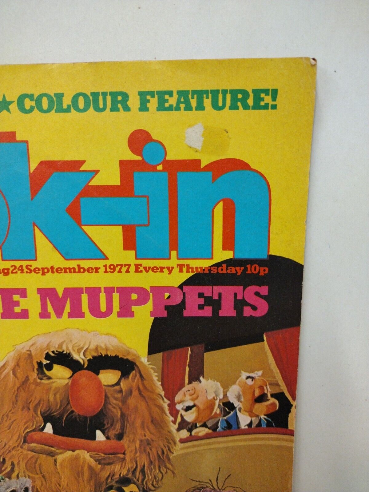 Look-In Magazine #39 (1977) British Import Muppets Bionic Man Woman Comic