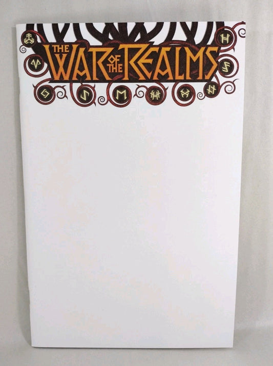 War of the Realms #1 (2019) Marvel Comic Blank Sketch Variant NM