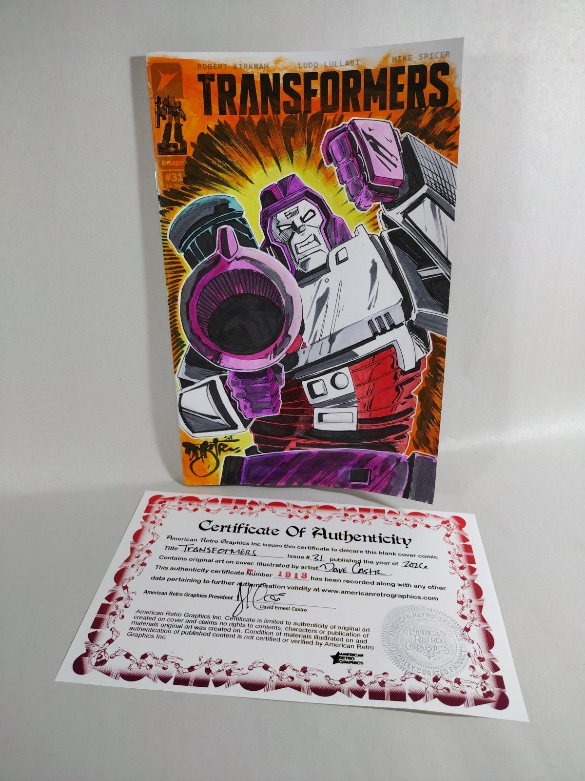 Transformers 31 Image Comic 2026 Sketch Var Cover W Original Megatron DCastr Art
