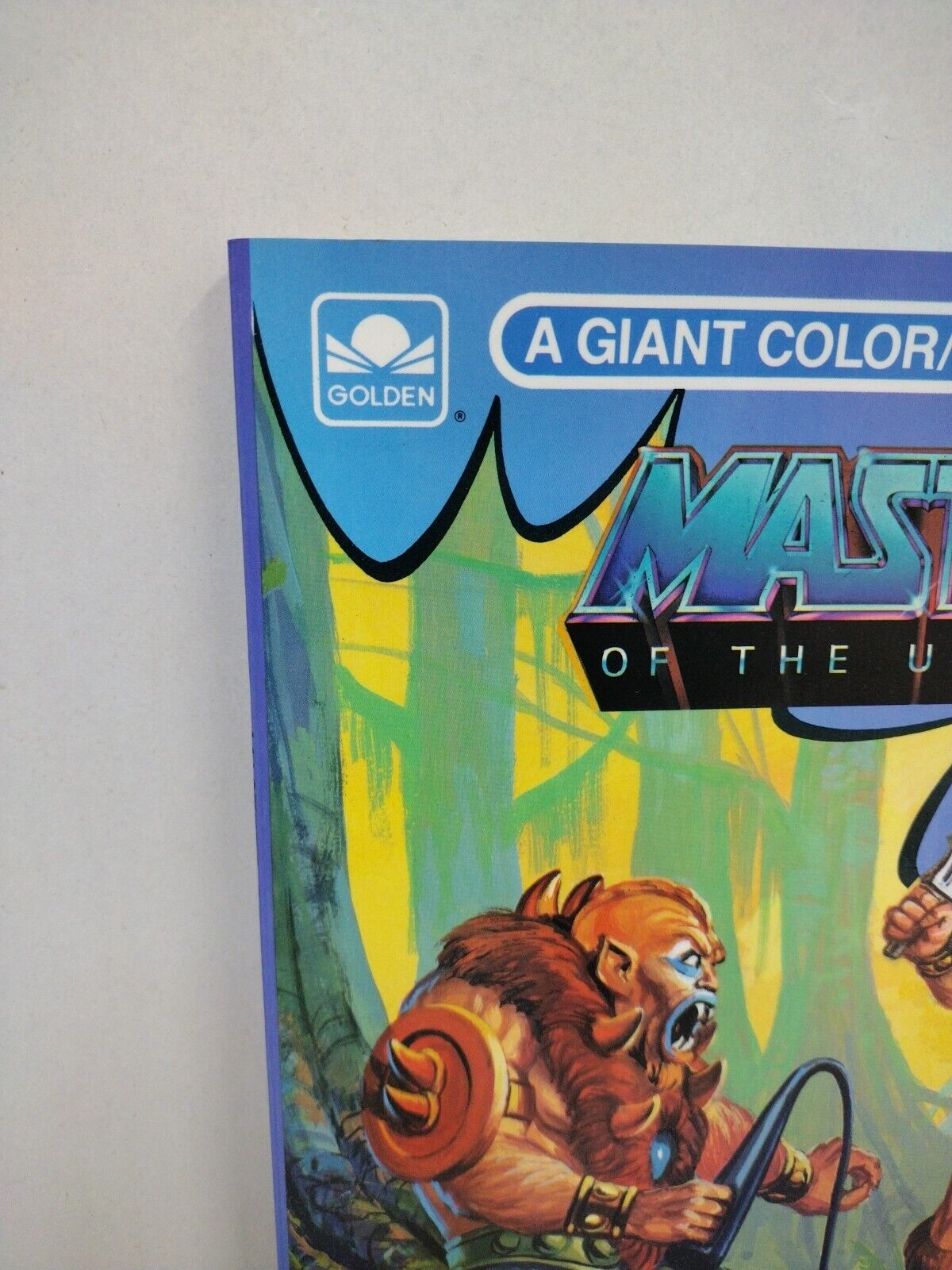 Masters Of The Universe (1985) Giant Color Activity Golden Book Beast Man New