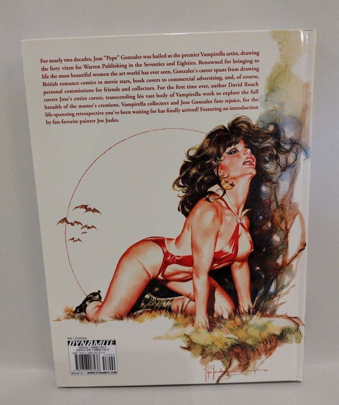 The Art of Jose Gonzalez (2022) Dynamite HC VAMPIRELLA Joe Jusko Forward New