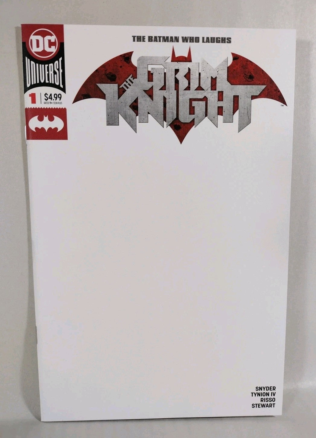 Batman Who Laughs Grim Knight #1 (2019) DC Blank Sketch Variant Cover Comic NM