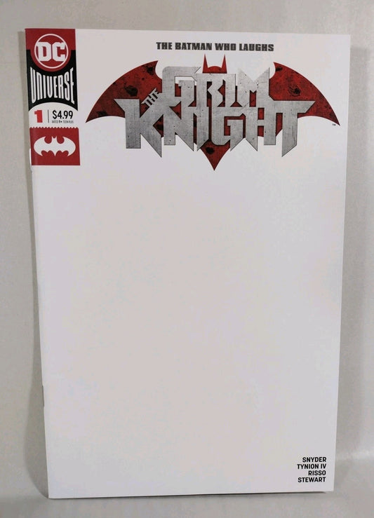 Batman Who Laughs Grim Knight #1 (2019) DC Blank Sketch Variant Cover Comic NM