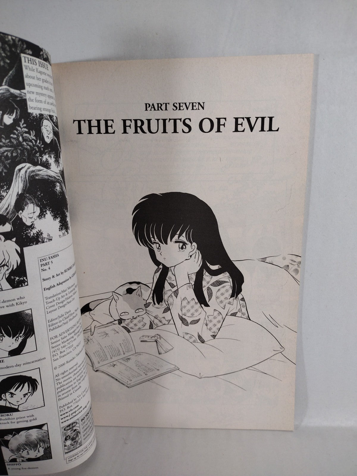 Inu-Yasha (1998) Part 5 Rumiko Takahashi Viz Comic Lot #4 5 6 7 8 9 10 11 VF-NM
