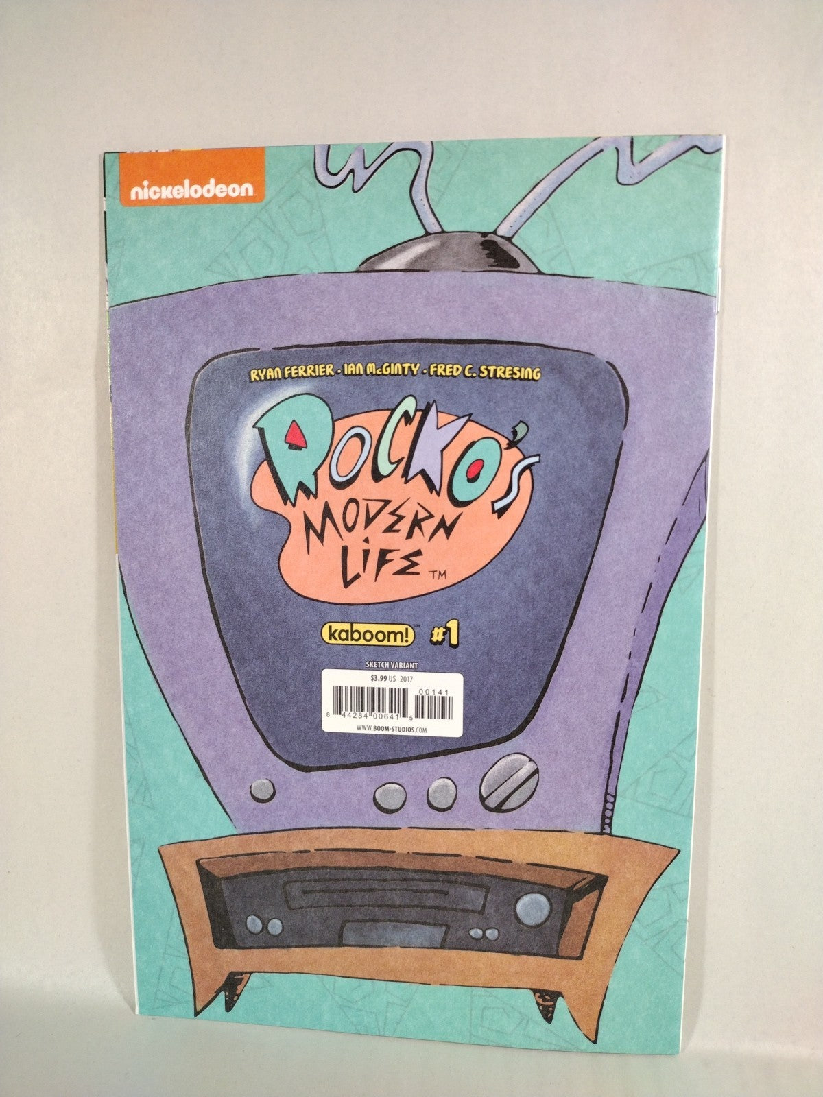 Rocko's Modern Life #1 (2017) Boom Studios Blank Sketch Variant Cover Comic NM