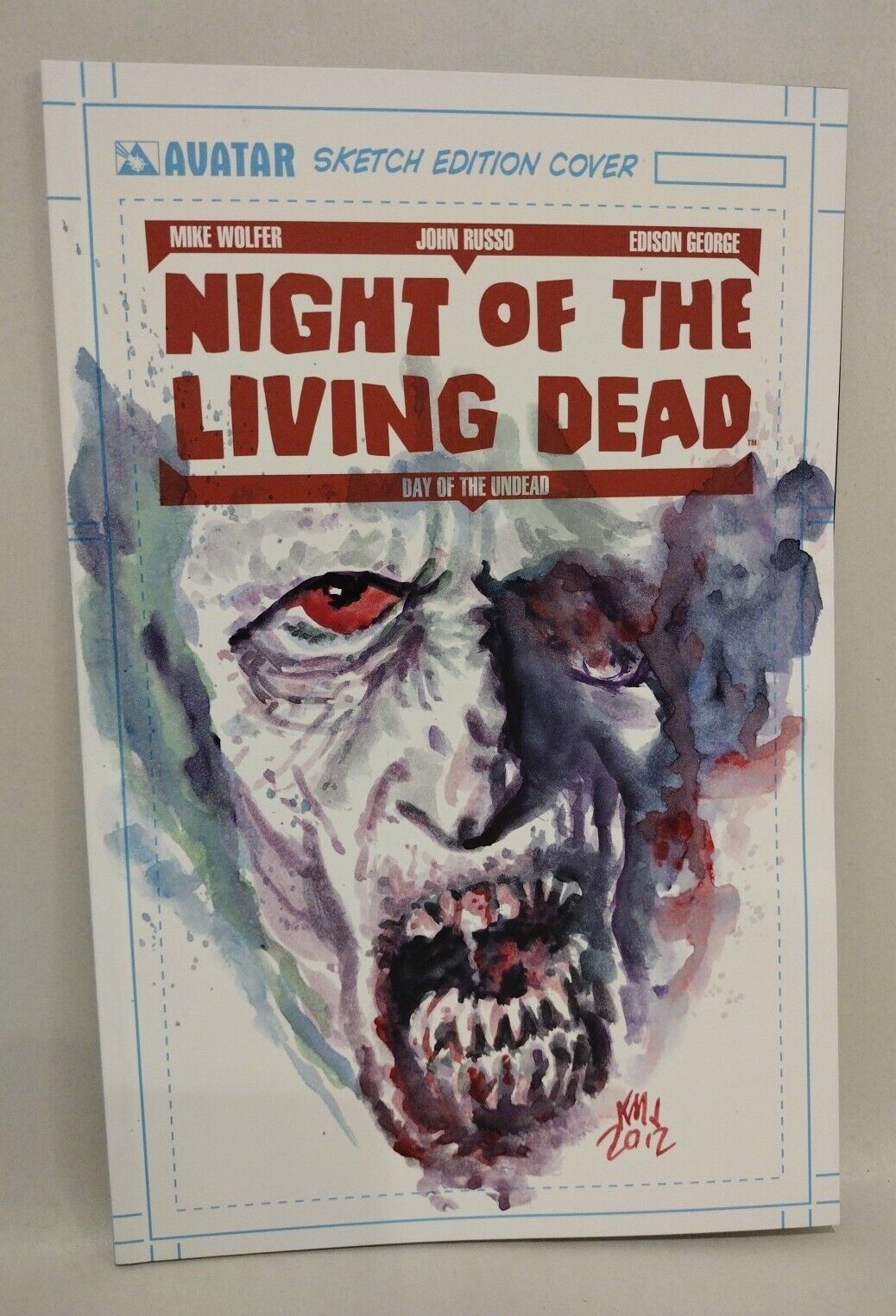 NOTLD Day Of The Undead #1 (2014) Sketch Cover Variant W Original Ken Meyer Art