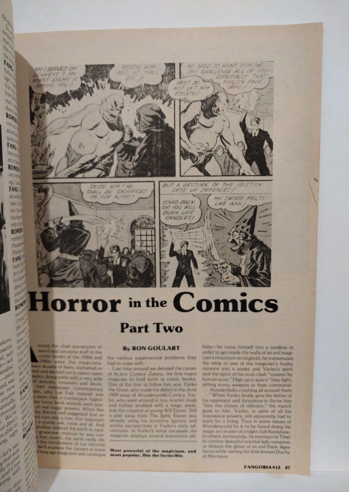 FANGORIA Magazine #13 (1981) Dragon Slayer George Romero John Landis Interviews