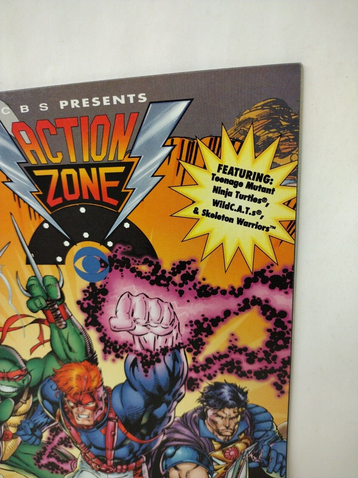 CBS Action Zone #1 (1994) Comic Skeleton Warriors 1st Appearance TMNT Wildcats